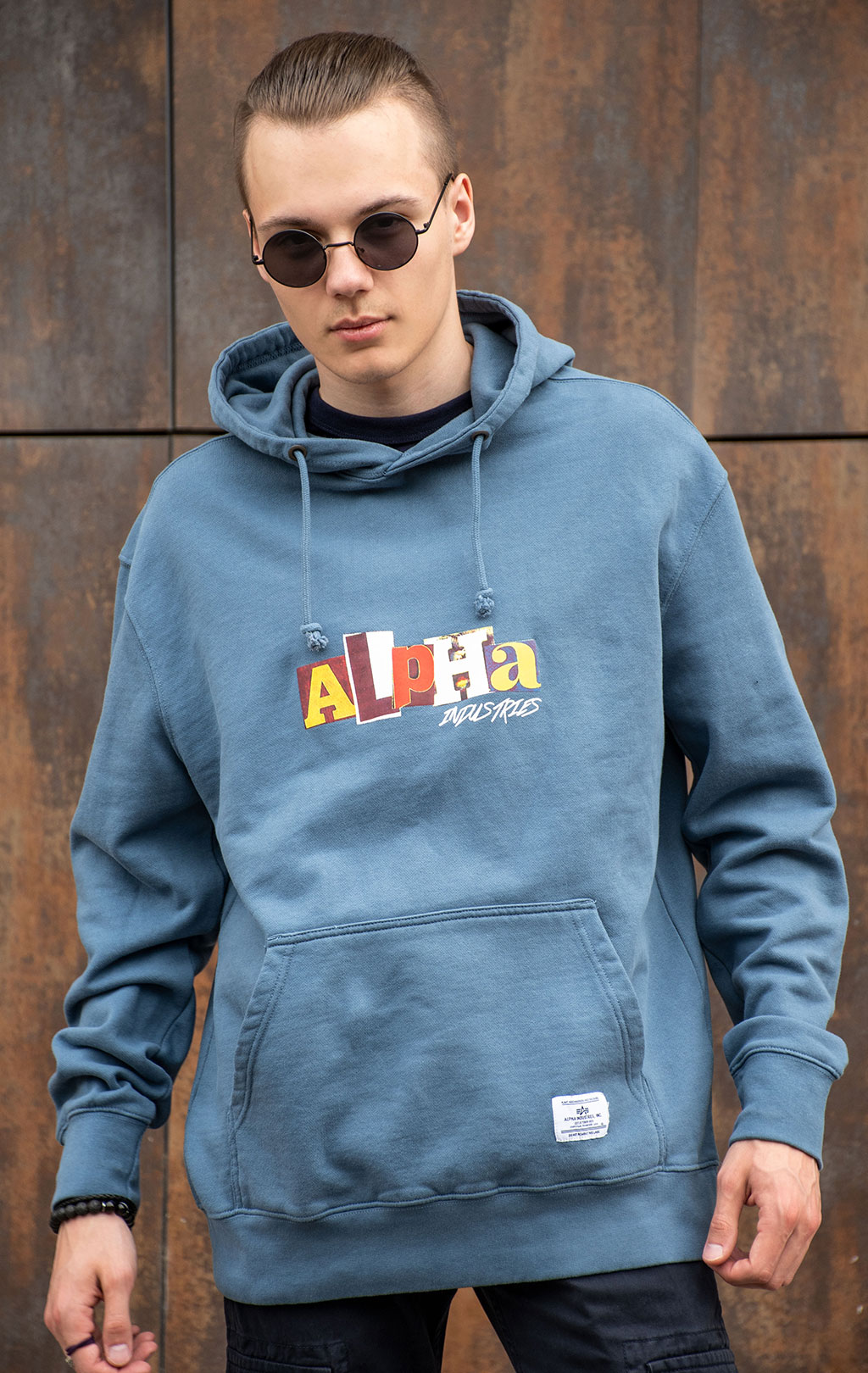 Толстовка ALPHA INDUSTRIES ALPHA RANSOM HOODIE SS 24 m copen blue 