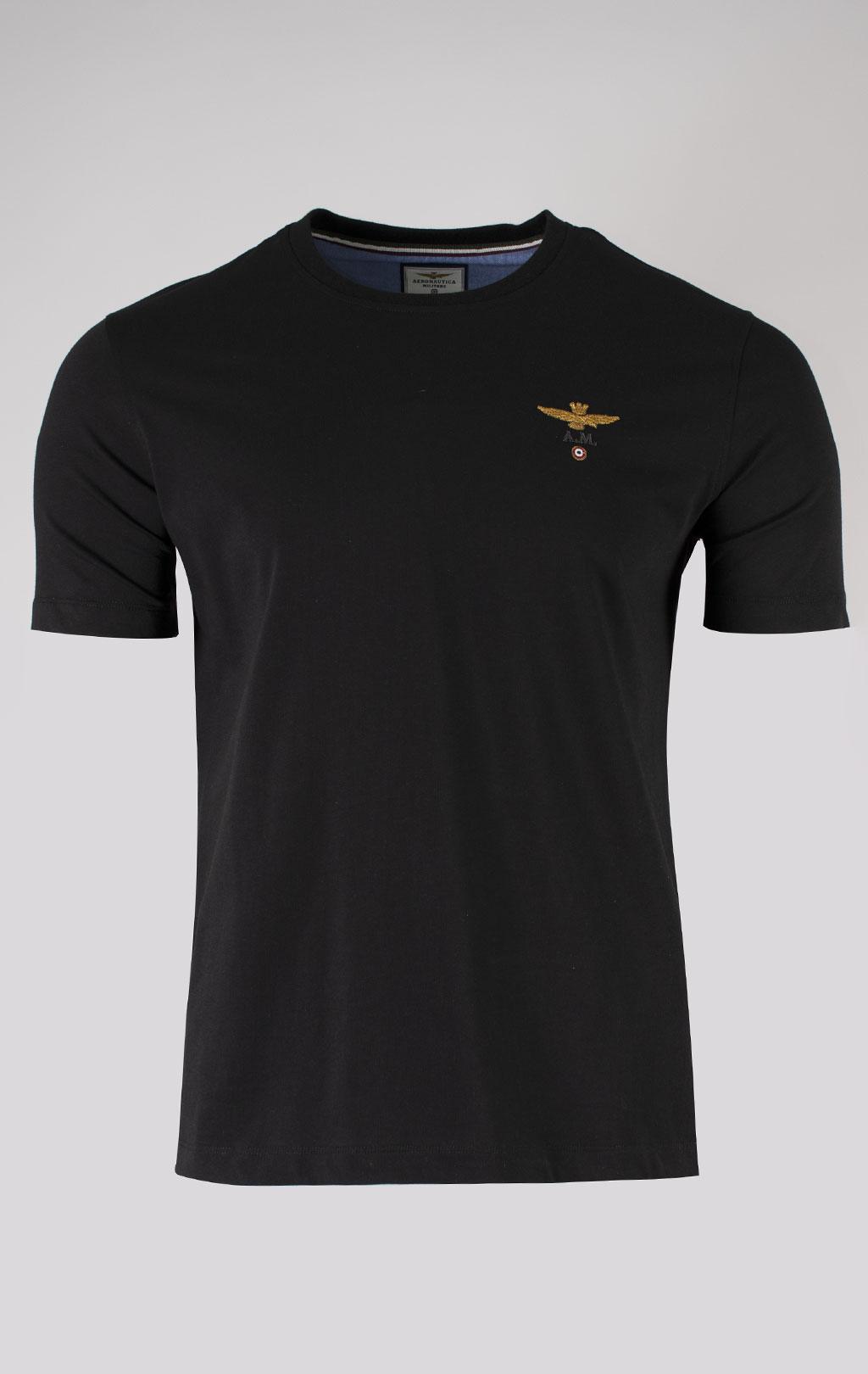 Футболка AERONAUTICA MILITARE SS 25 m/TR jet black (TS 1580) 