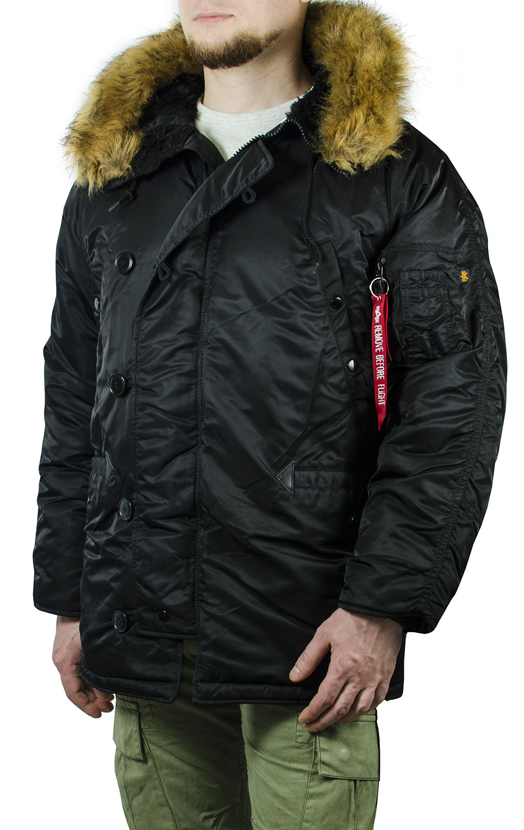 Аляска ALPHA INDUSTRIES CLASSIC big size N-3B black 