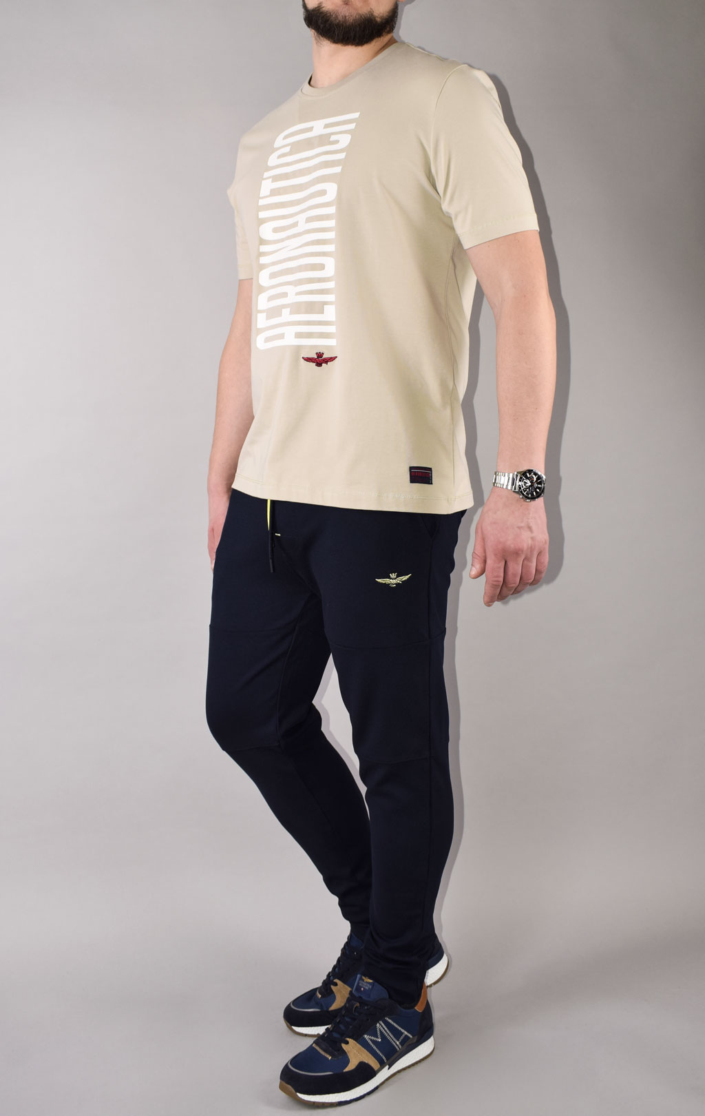 Футболка AERONAUTICA MILITARE SS 22/TR abbey stone (TS 1932)