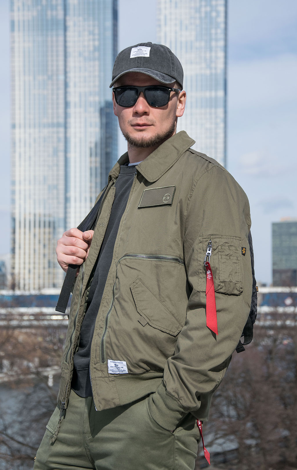 Ветровка ALPHA INDUSTRIES CTN FLIGHT JACKET CWU 36/P SS 23 m OG-107 green 