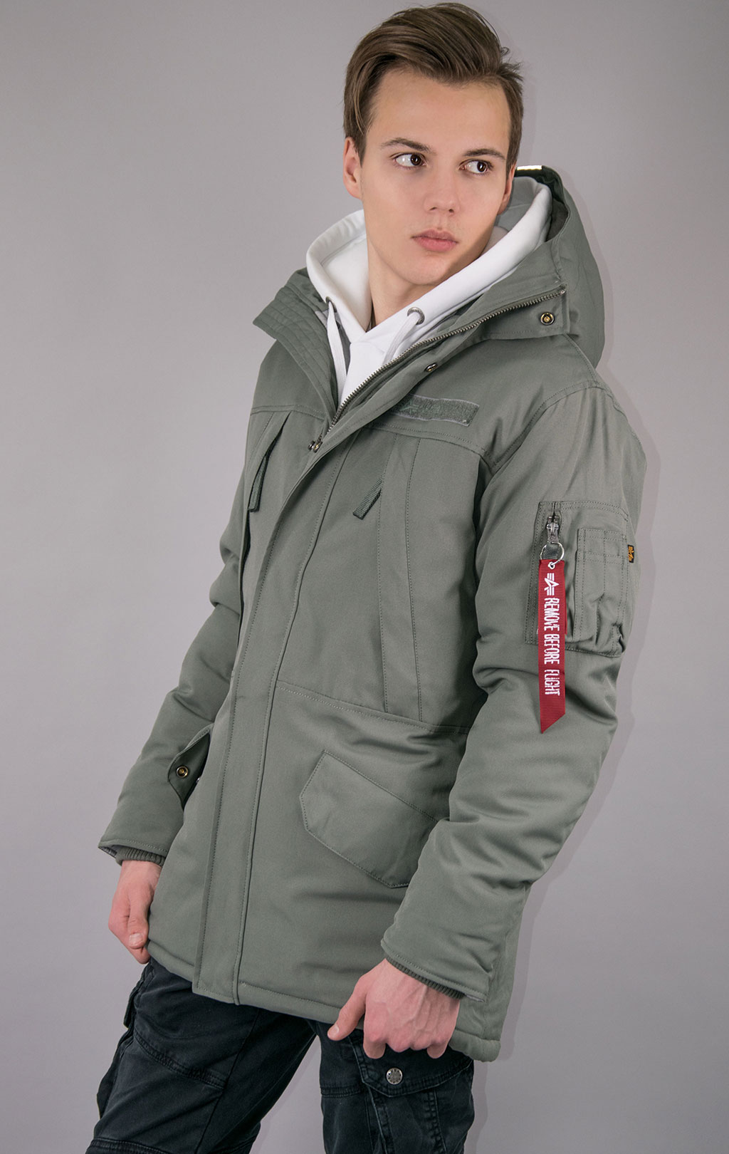 Аляска ALPHA INDUSTRIES EXPEDITION PARKA N-3B vintage green 