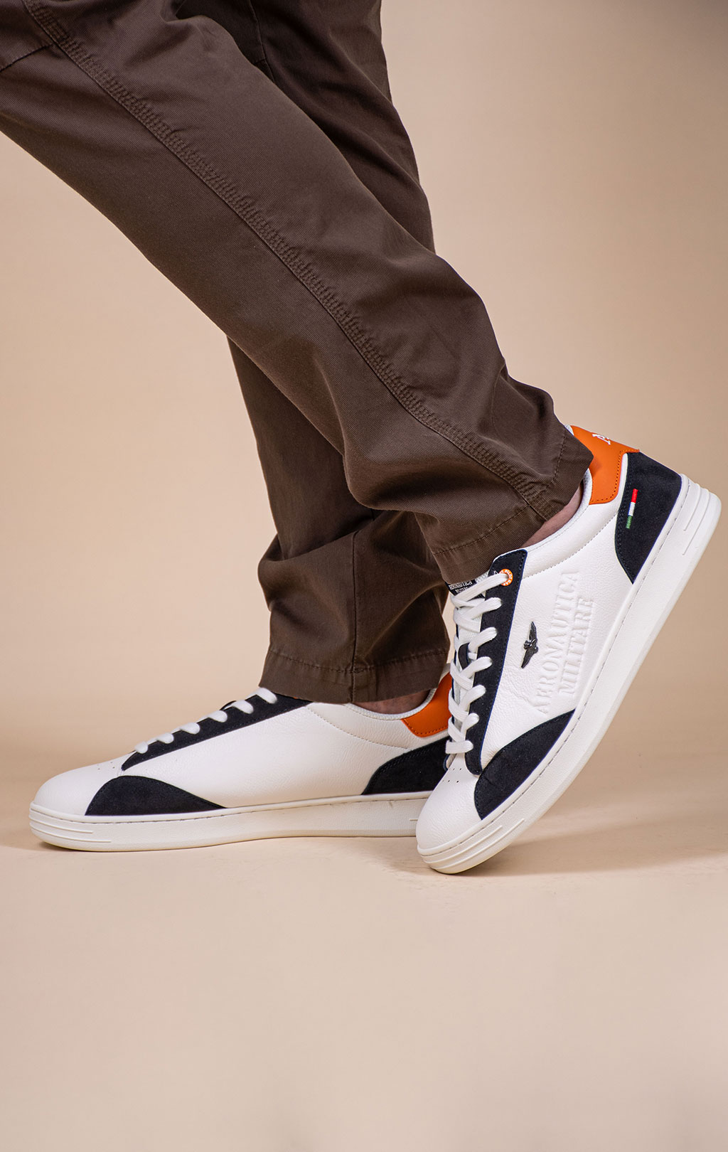 Кроссовки AERONAUTICA MILITARE (SC 0306) SS 26/CN bianco blue 