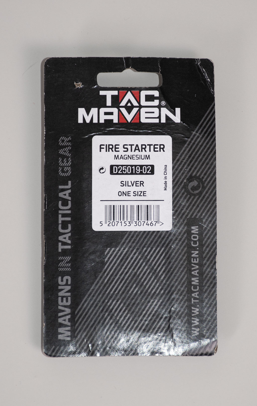 Огниво Pentagon/Tac-Maven FIRE STARTER магний silver 25019 