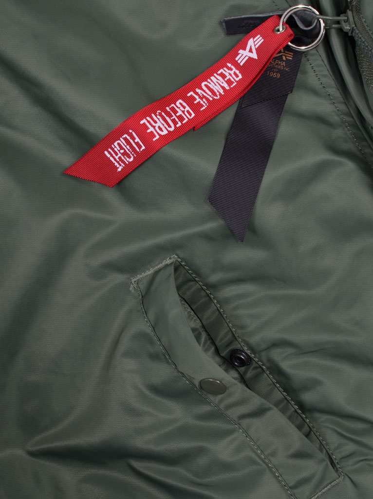 Аляска короткая ALPHA INDUSTRIES CLASSIC N-2B sage green 