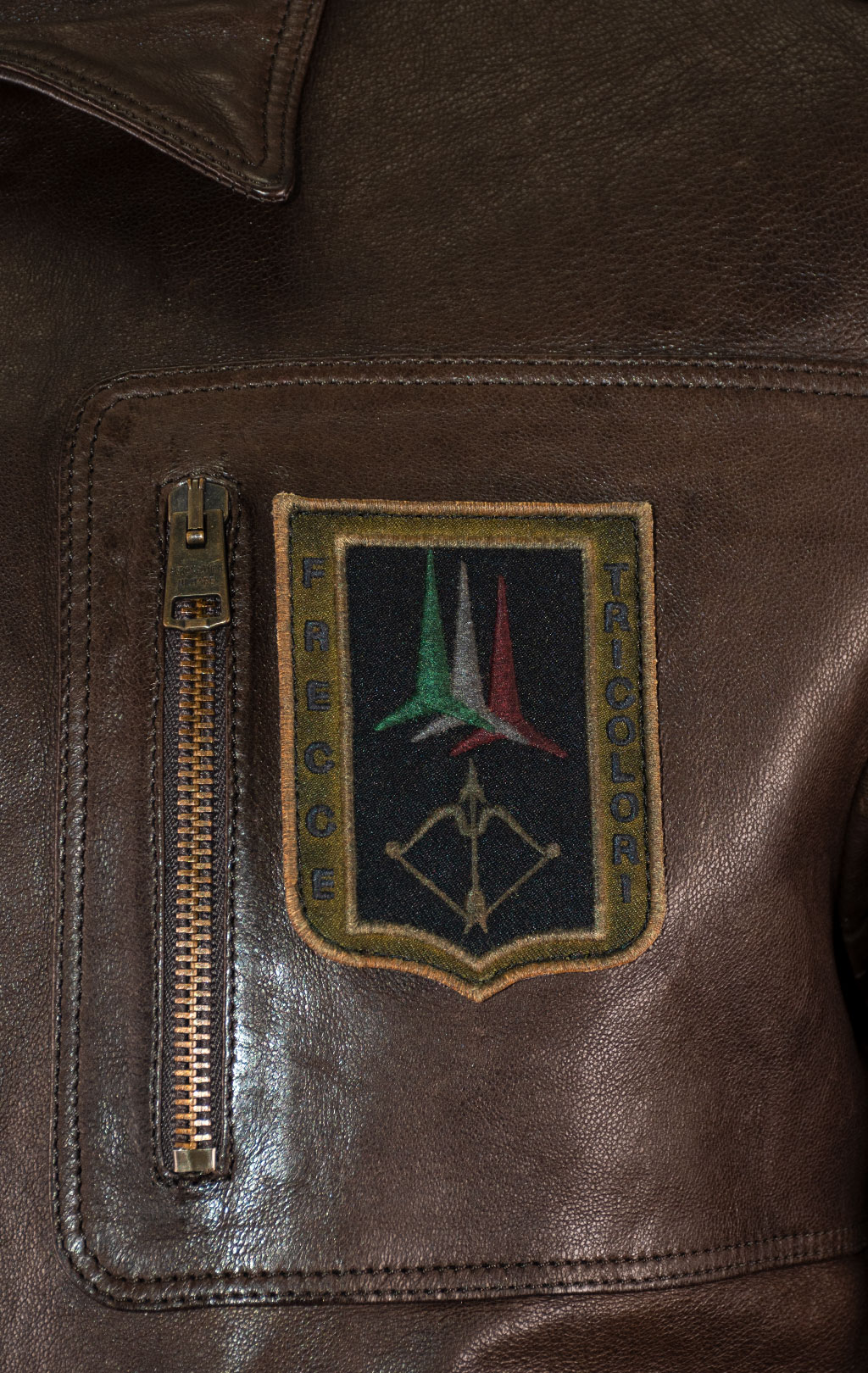 Куртка-пилот AERONAUTICA MILITARE кожа FW 25/26/IT marrone (PN 0846) 