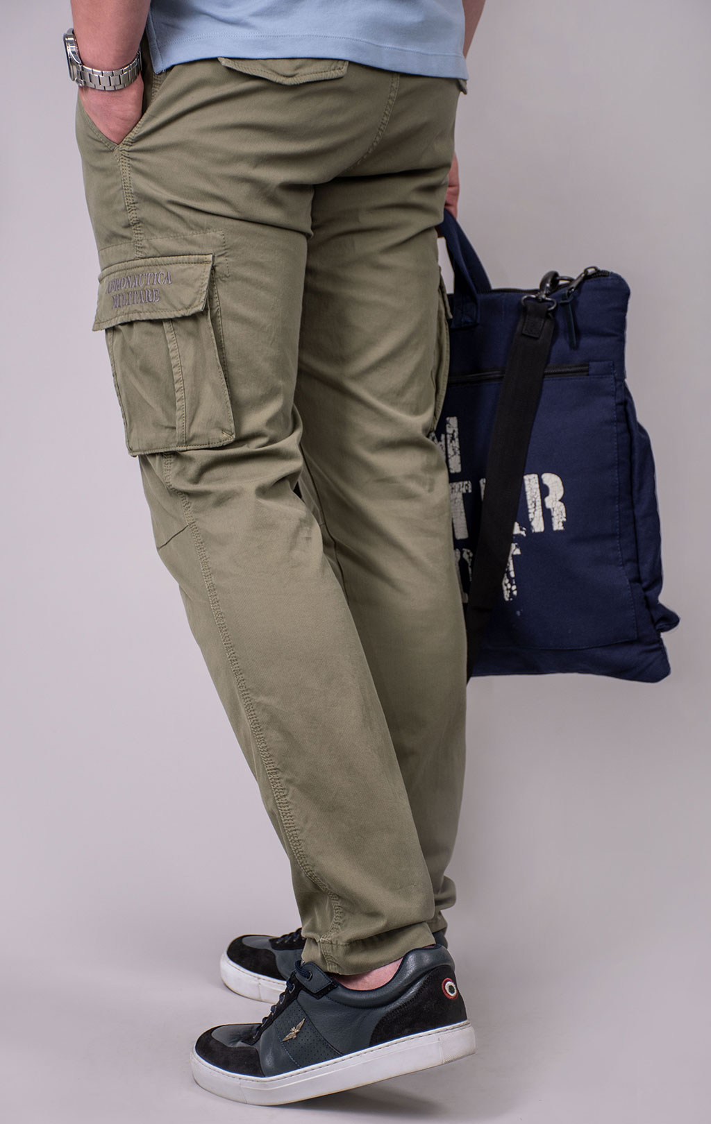 Брюки-карго AERONAUTICA MILITARE SS 24 m/AL green (PA 1329) 