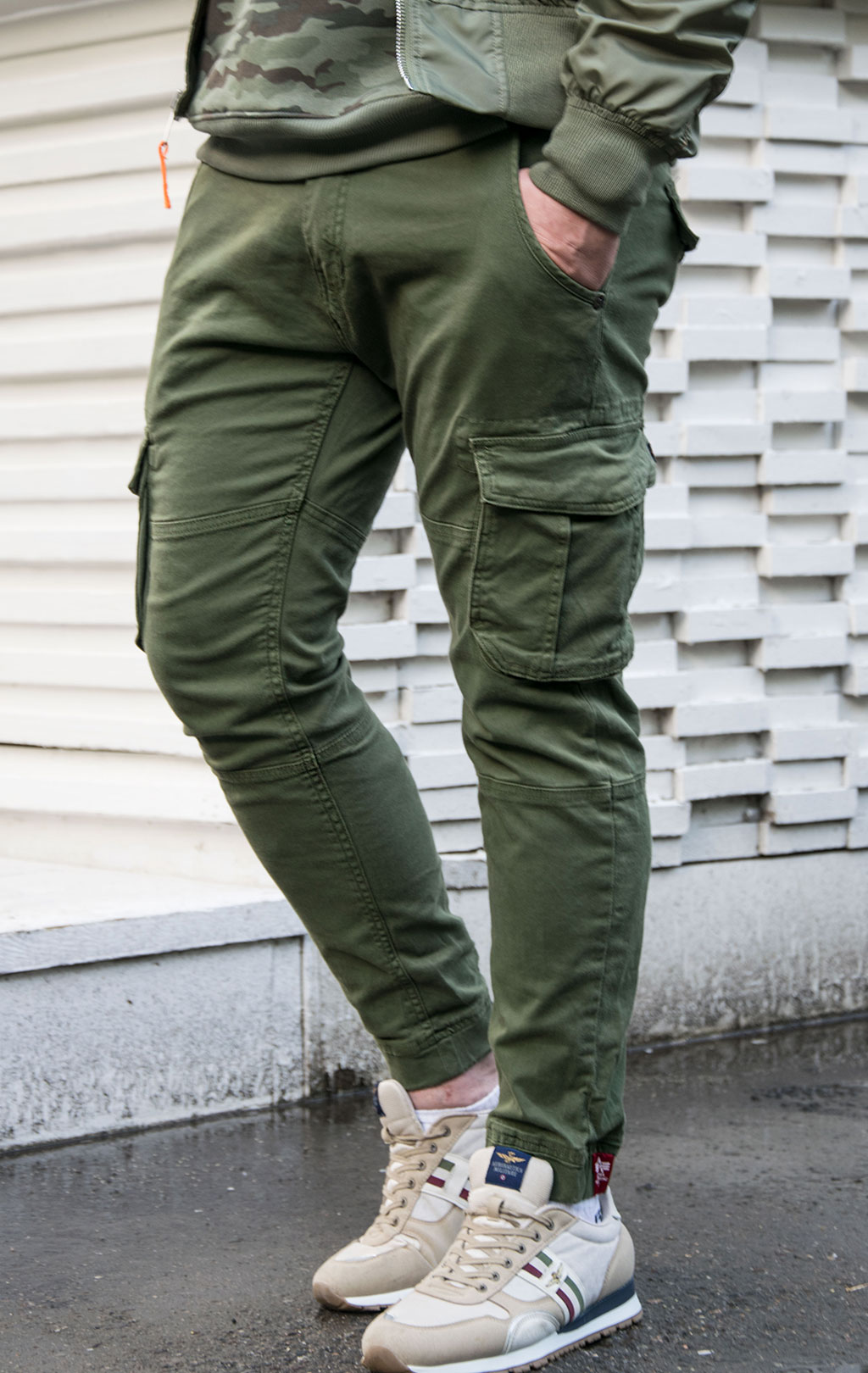 Брюки-карго ALPHA INDUSTRIES ARMY dark olive 