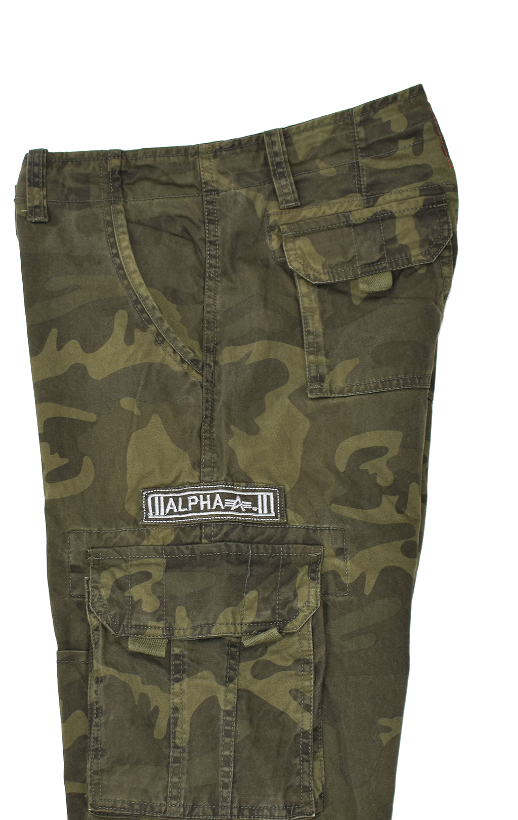 Брюки-карго ALPHA INDUSTRIES JET PANT olive camo (#101212) 