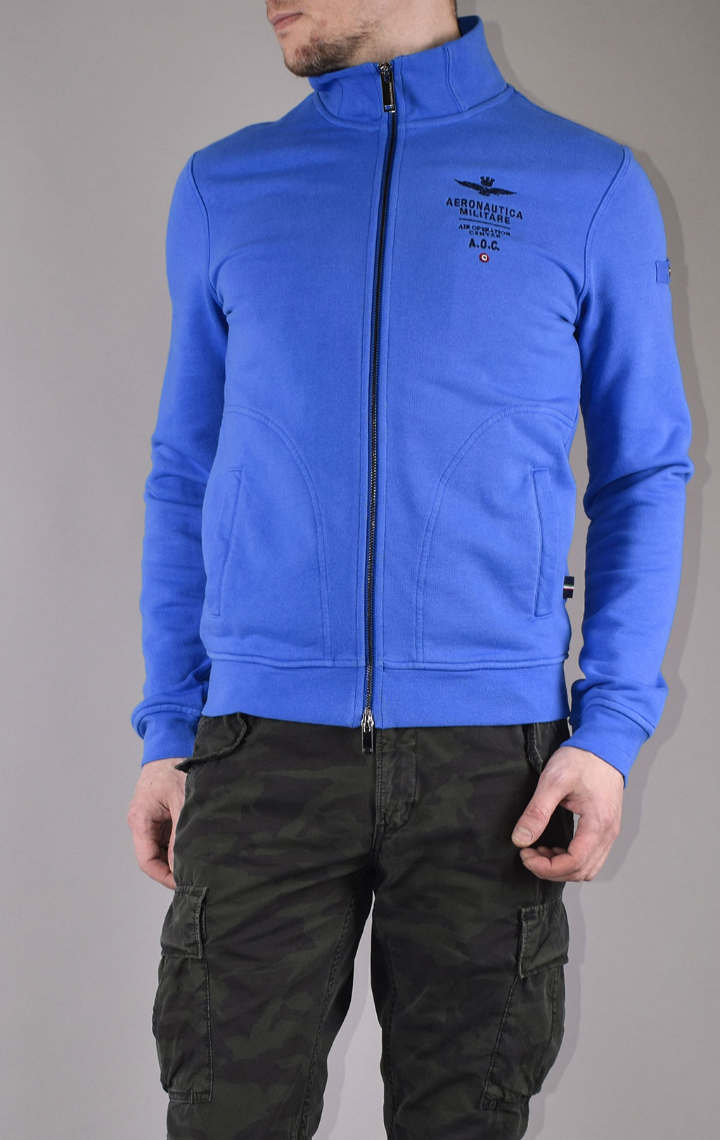 Олимпийка AERONAUTICA MILITARE SS 20/TR bluette (FE 1482) 