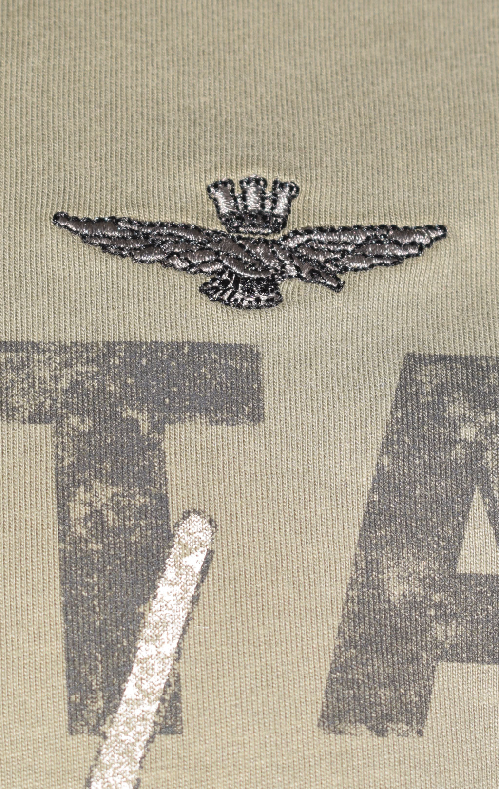 Лонгслив AERONAUTICA MILITARE FW 22/23/BD verde militare (TS 2008) 
