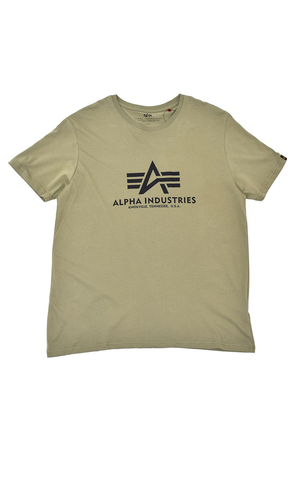 Футболка ALPHA INDUSTRIES BASIC T big size olive 