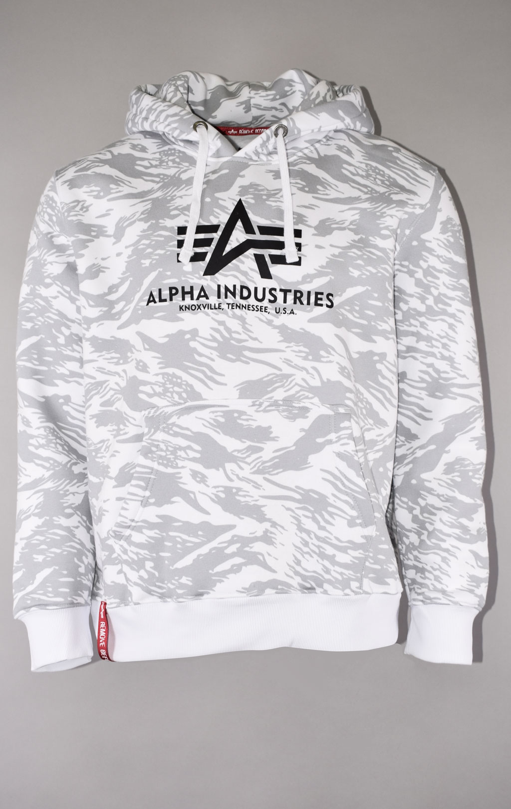 Толстовка ALPHA INDUSTRIES BASIC HOODY brushstroke white 