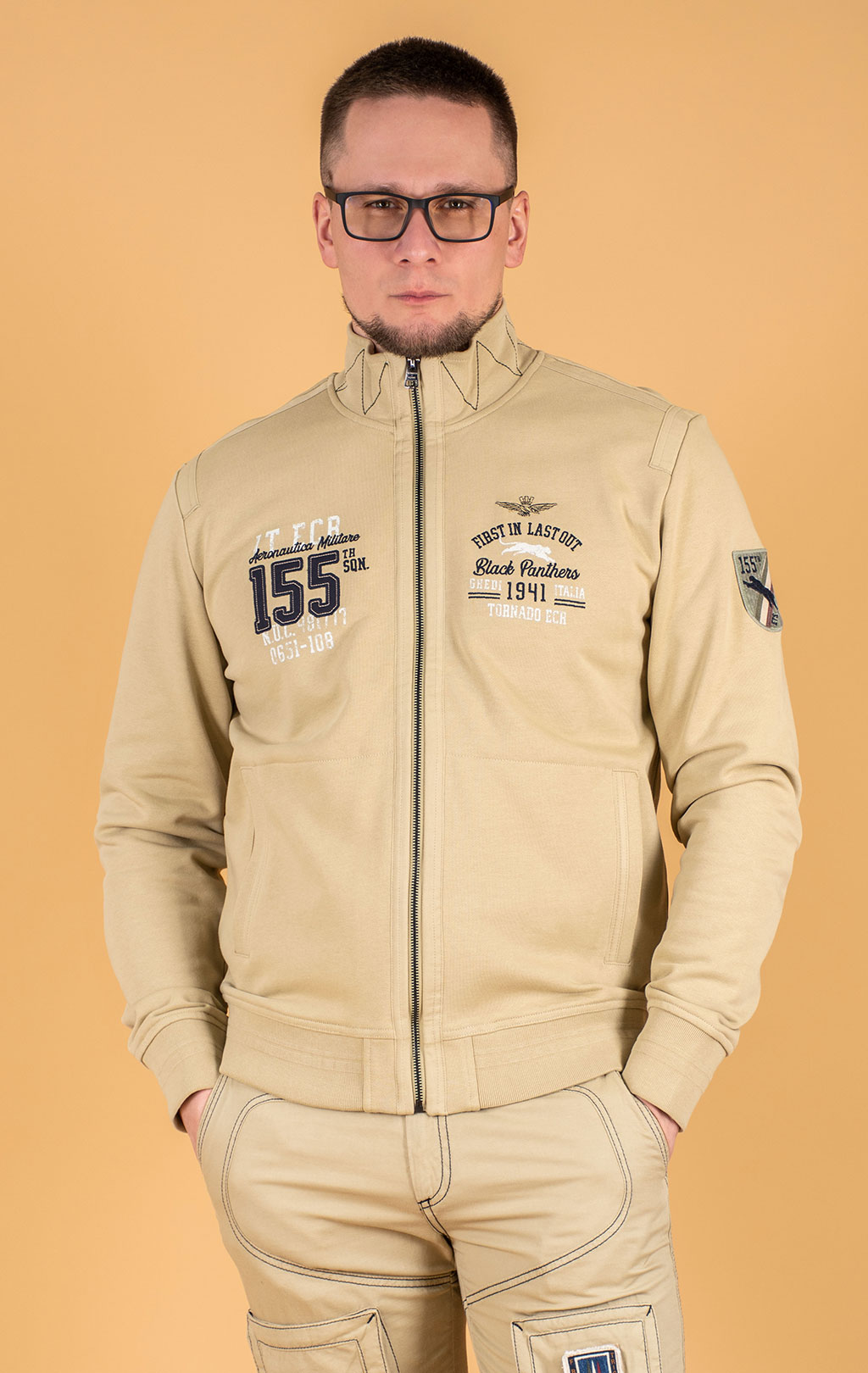 Олимпийка AERONAUTICA MILITARE SS 25 m/TR antelope beige (FE 2008) 