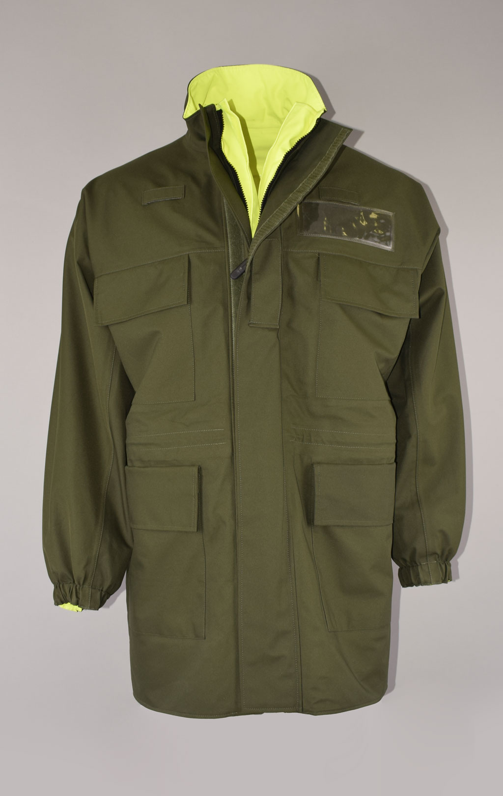 Куртка светоотражающая двусторонняя yellow/olive б/у Англия