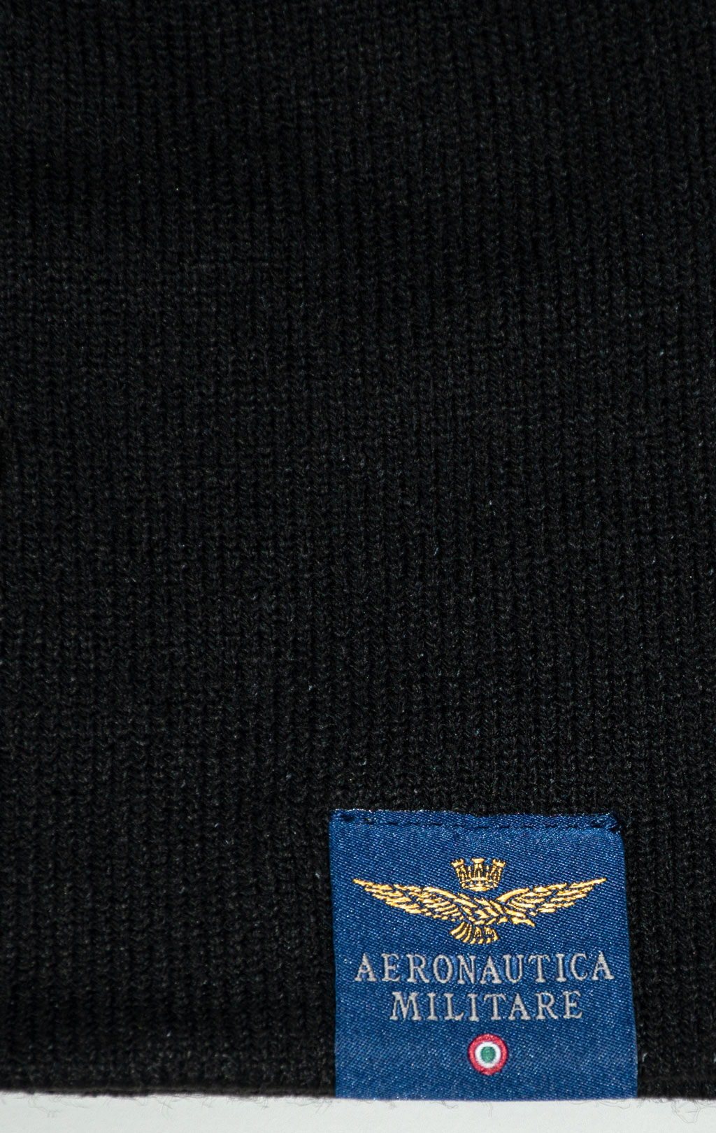 Шапка вязаная AERONAUTICA MILITARE FW 25/26/CN jet black (CU 0036) 