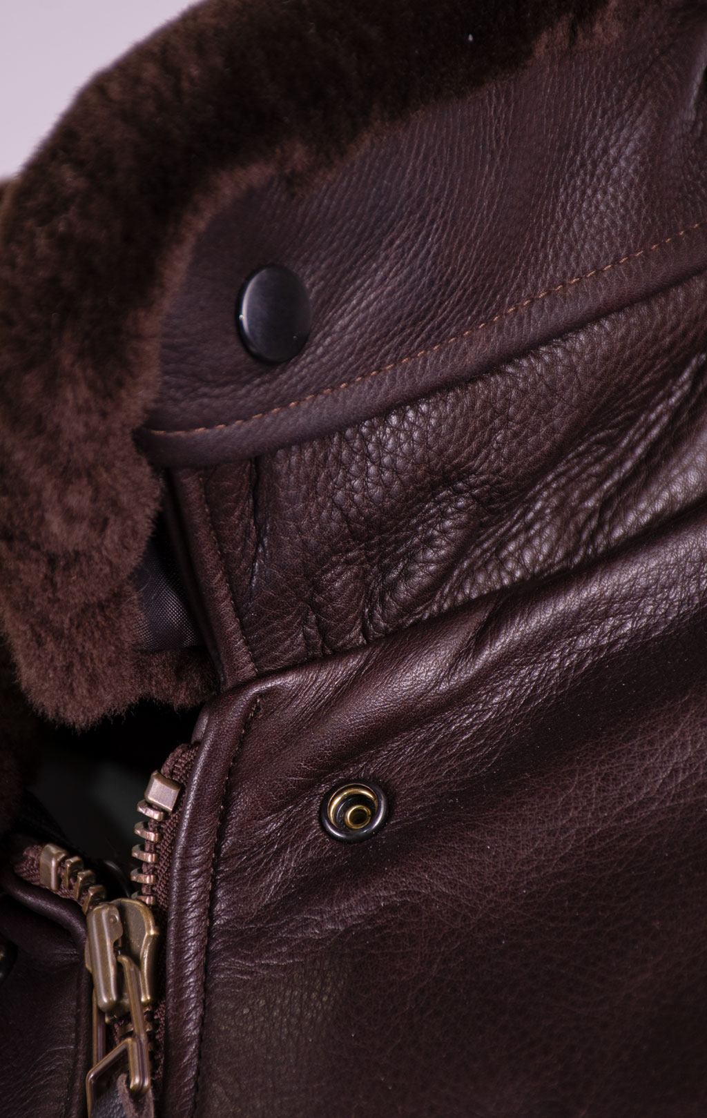 Куртка-пилот COCKPIT B-15 Slim Fit кожа SLIM FIT brown (Z27H02) 