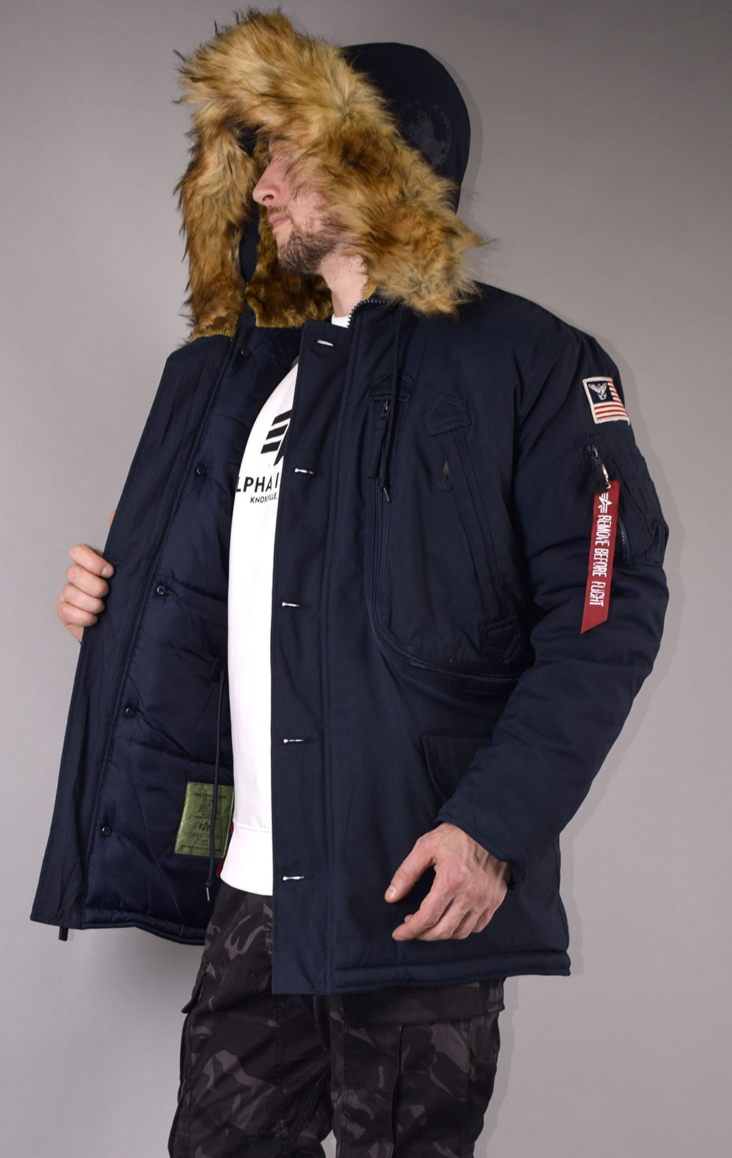 Аляска ALPHA INDUSTRIES POLAR big size rep. blue 