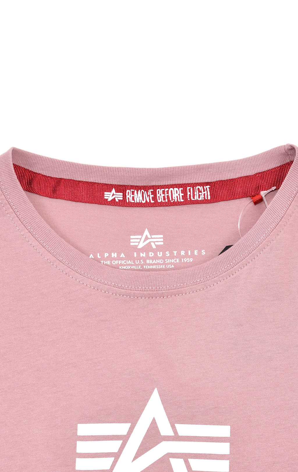 Женская футболка ALPHA INDUSTRIES NEW BASIC T silver pink 