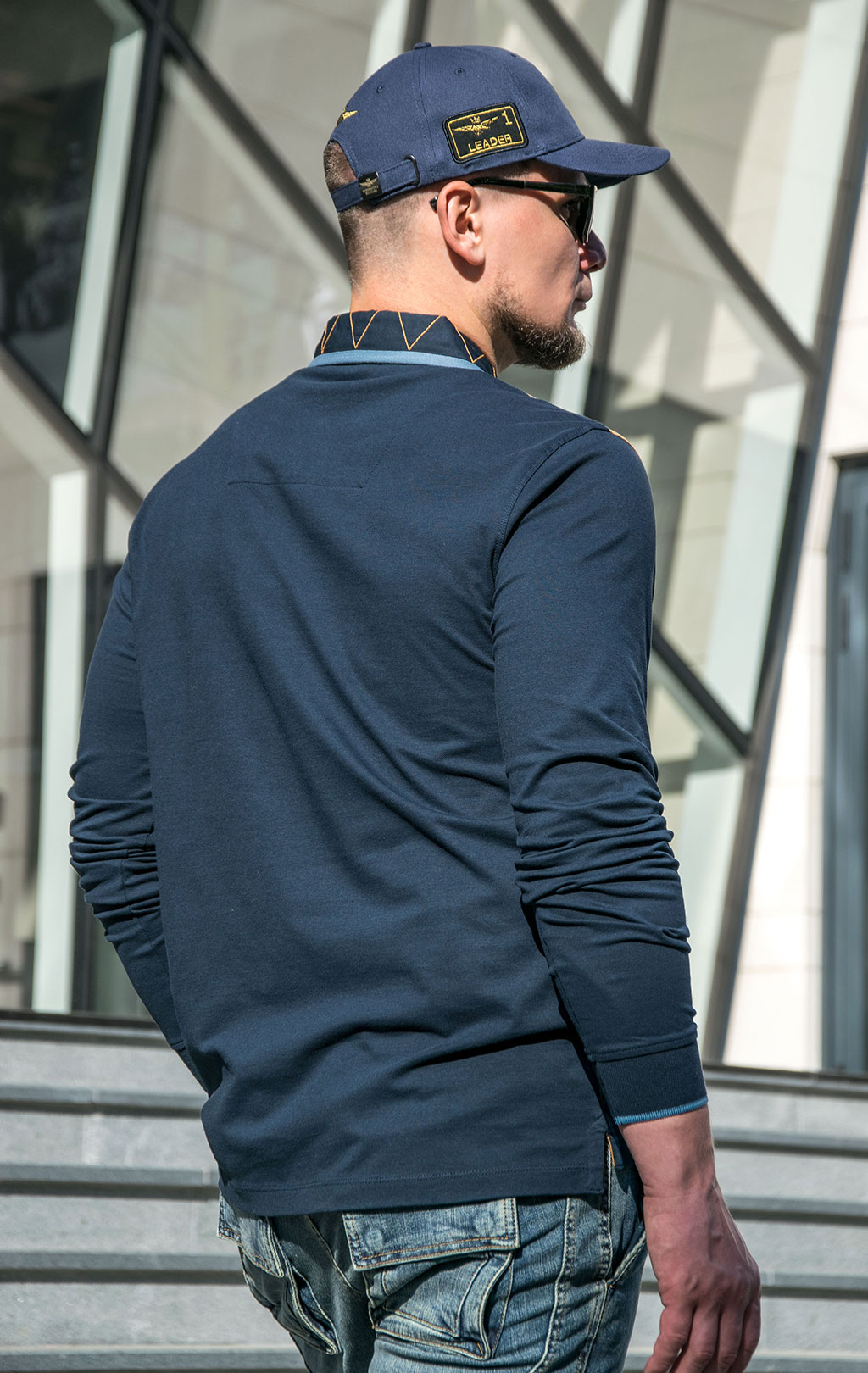Поло-лонгслив AERONAUTICA MILITARE FW 23/24/TR dark blue (PO 1718)