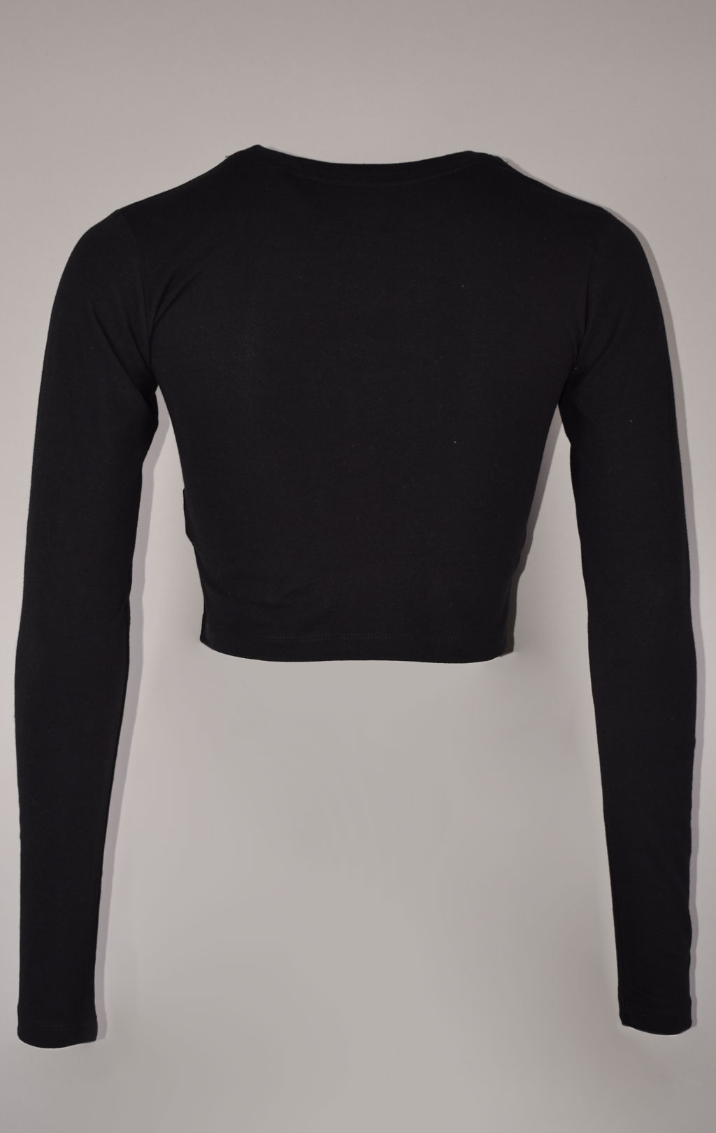 Женский лонгслив ALPHA INDUSTRIES BASIC CROPPED LS black 