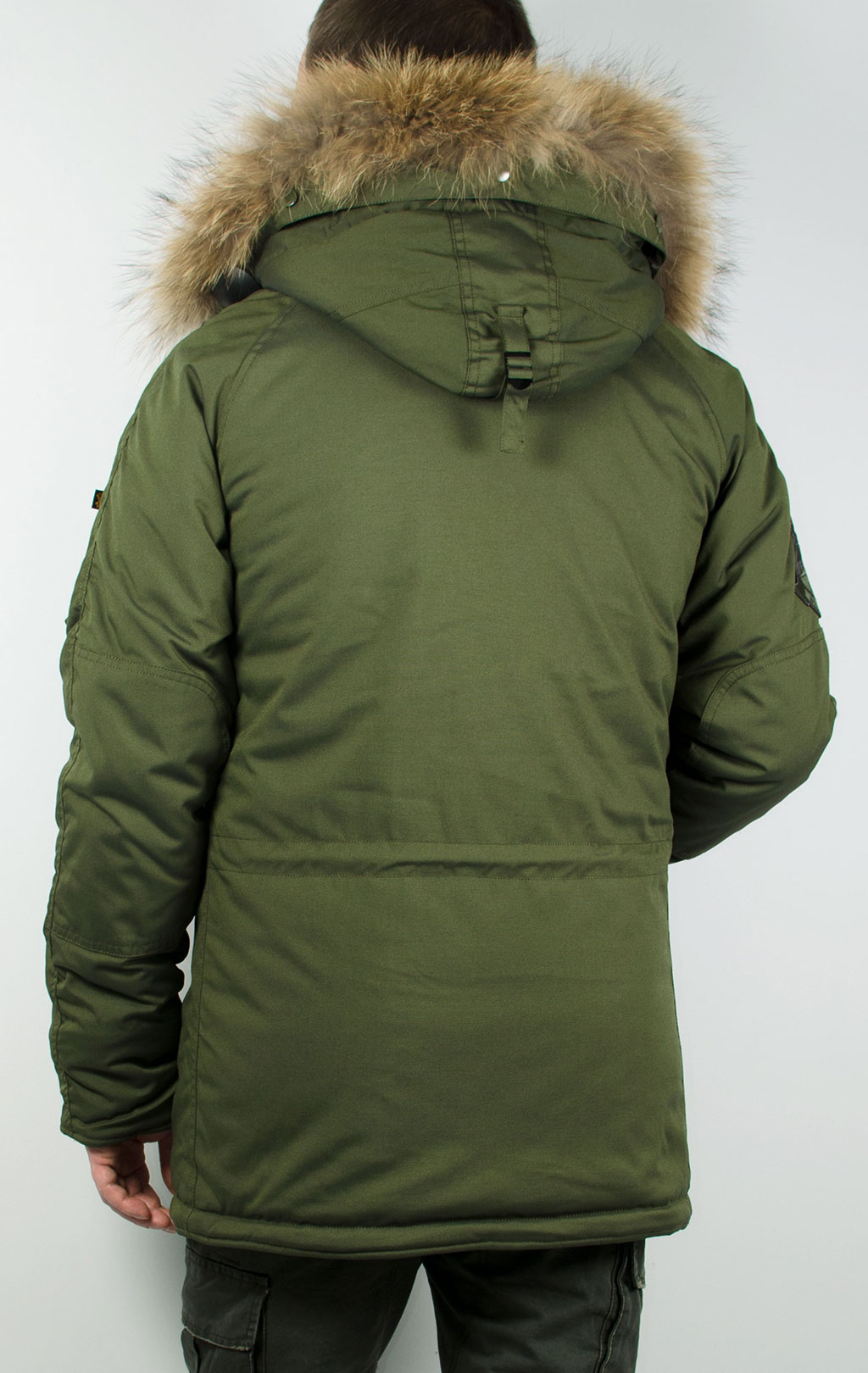 Аляска ALPHA INDUSTRIES EXPLORER big size натур. мех dark green 