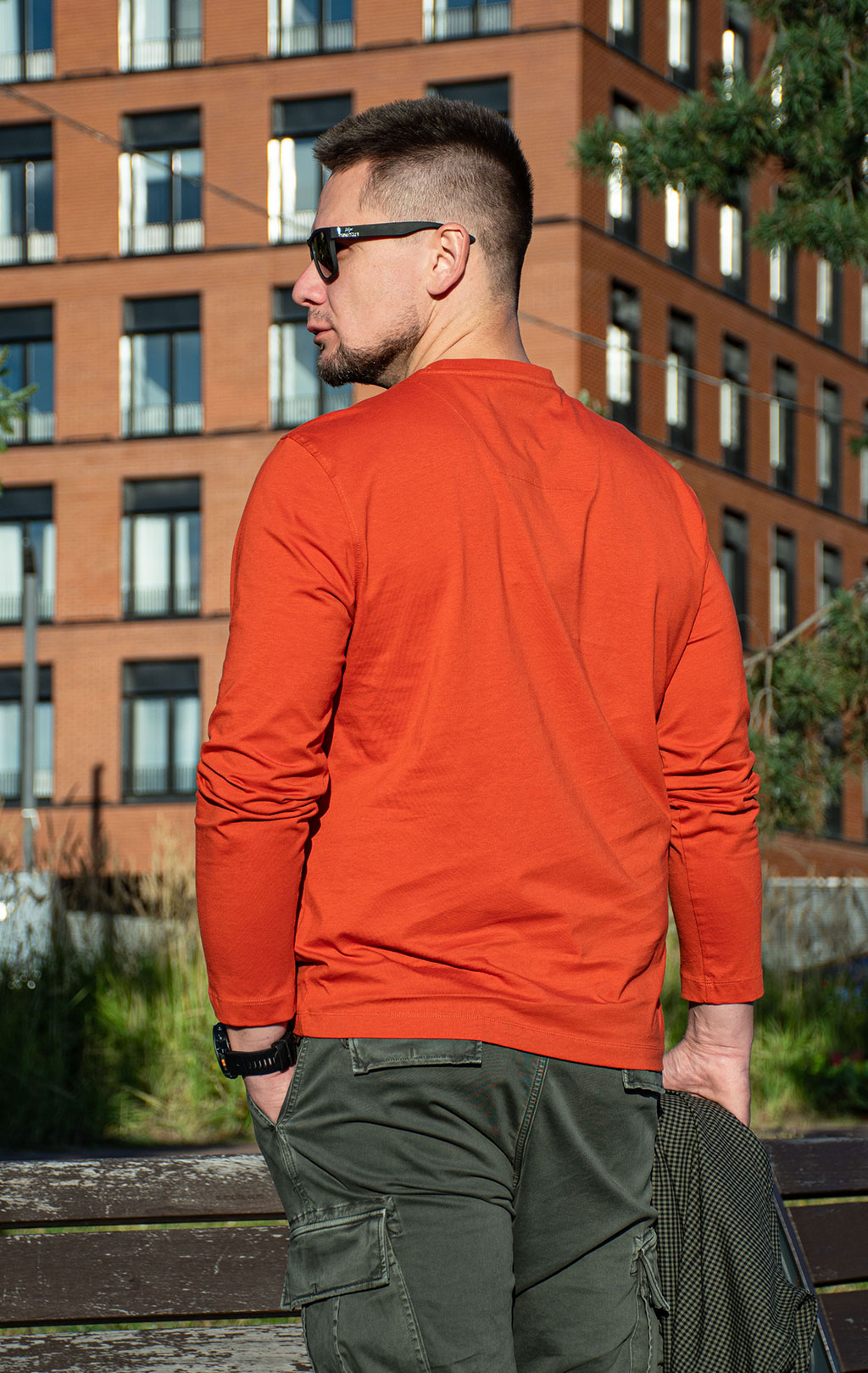 Лонгслив AERONAUTICA MILITARE FW 26/27/TR burnt ochre (TS 2390) 