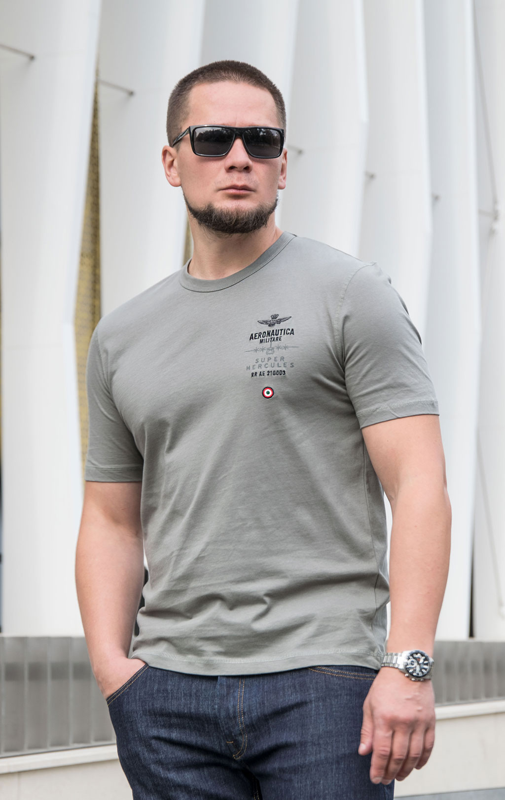Футболка AERONAUTICA MILITARE FW 23/24/BD light green (TS 2135)