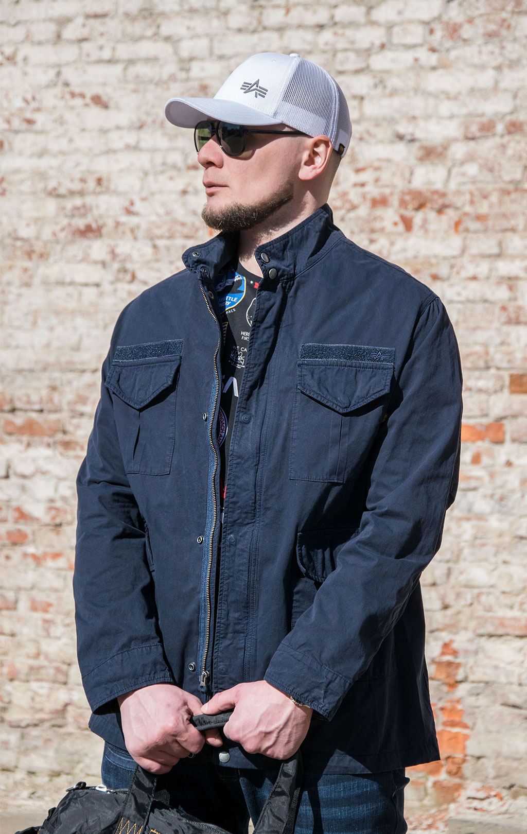 Ветровка ALPHA INDUSTRIES LIGHTWEIGHT FIELD COAT M-65 SS 22 m replica blue 