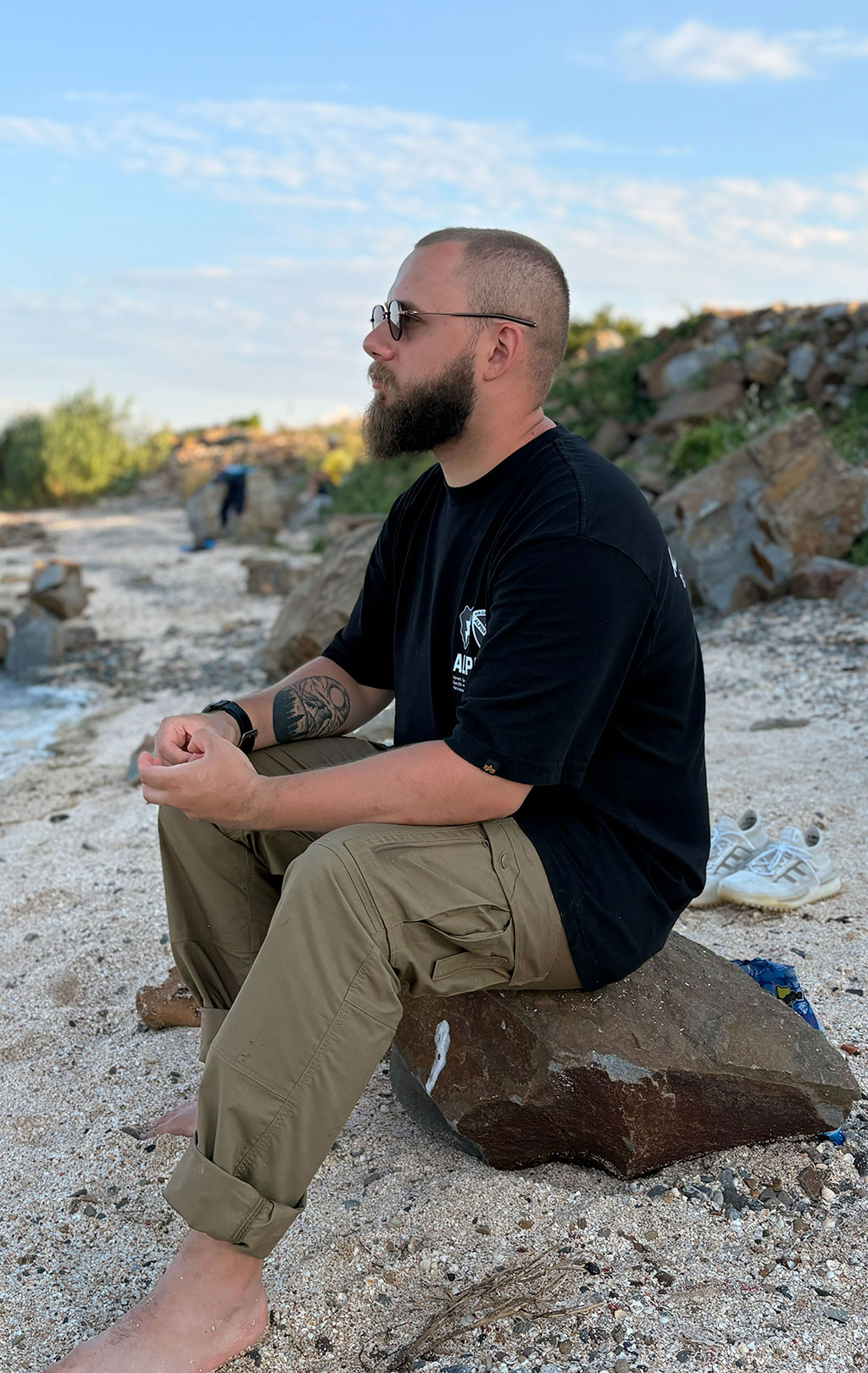 Футболка ALPHA INDUSTRIES UNFRM AIR CAVALRY TEE SS 25 m black 
