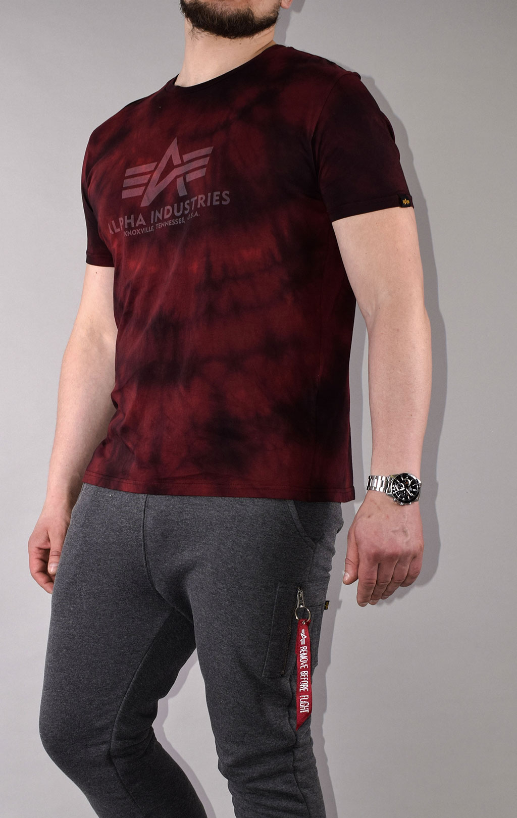 Футболка ALPHA INDUSTRIES BASIC T BATIK speed red 