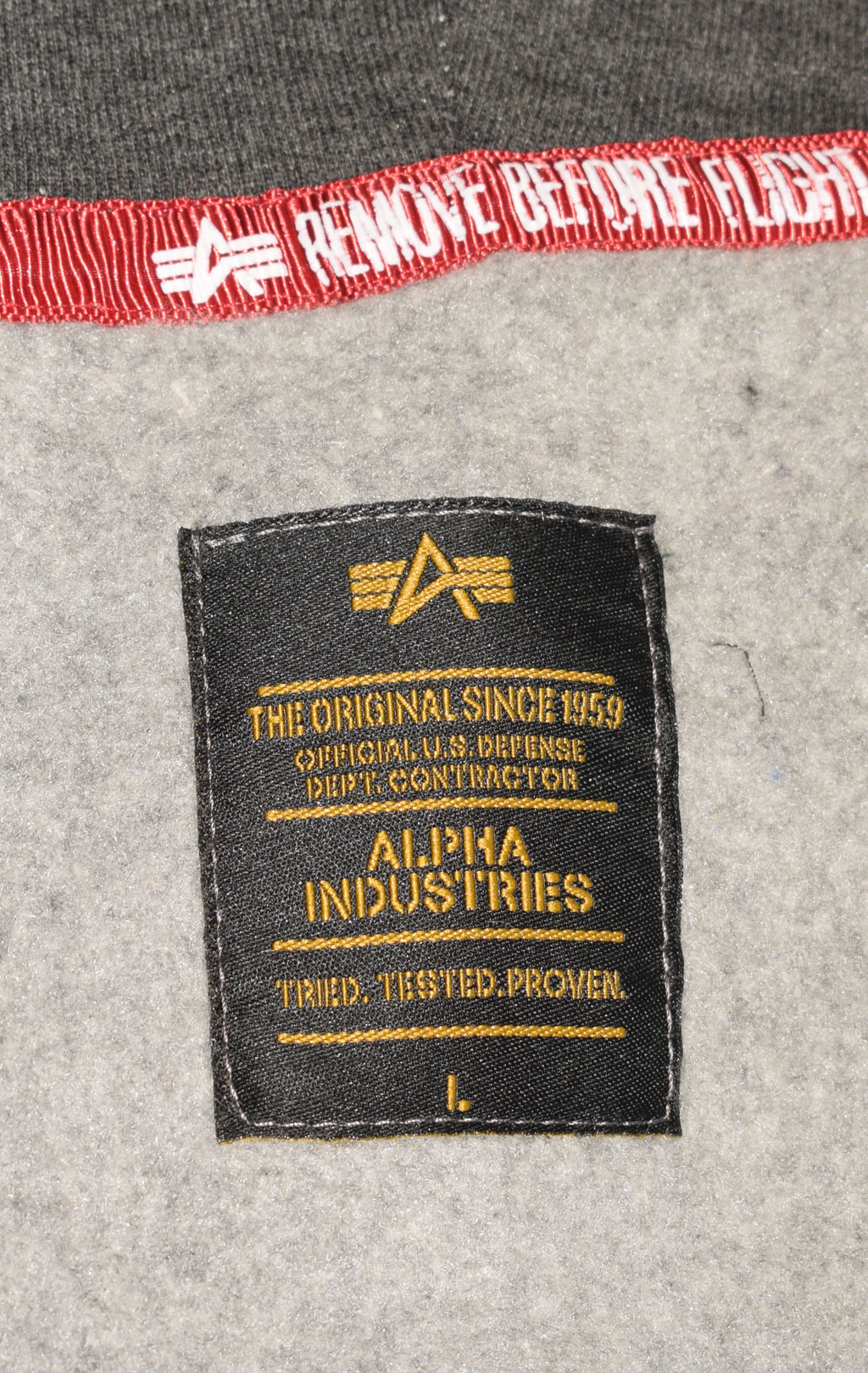 Толстовка ALPHA INDUSTRIES BASIC HOODY charcoal heather 