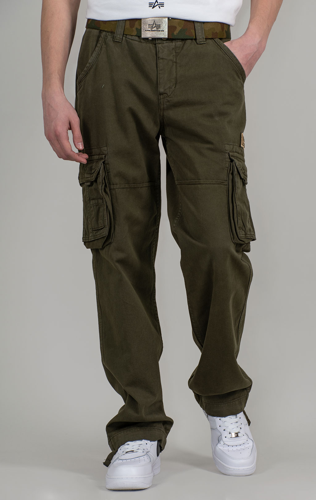 Брюки-карго ALPHA INDUSTRIES JET PANT dark olive (#101212) 