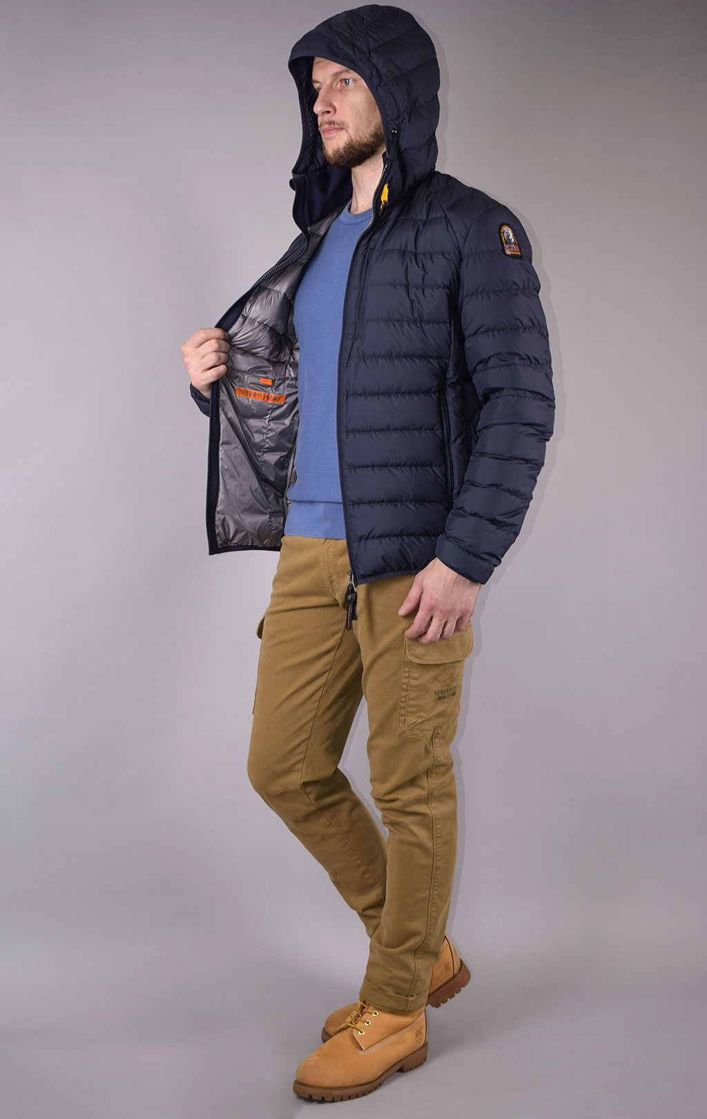 Куртка-пуховик лёгкая PARAJUMPERS LAST MINUTE FW 20/21 navy 