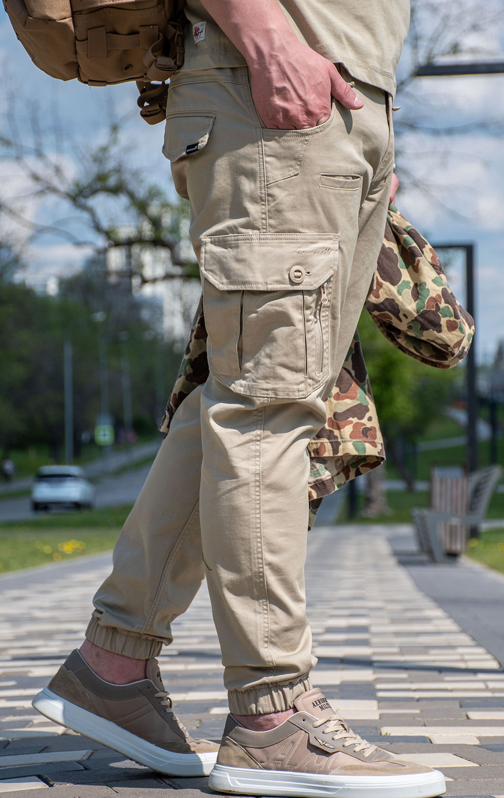 Брюки тактические Pentagon INVICTUS хлопок65%/полиэстер35% Twill khaki 05058 