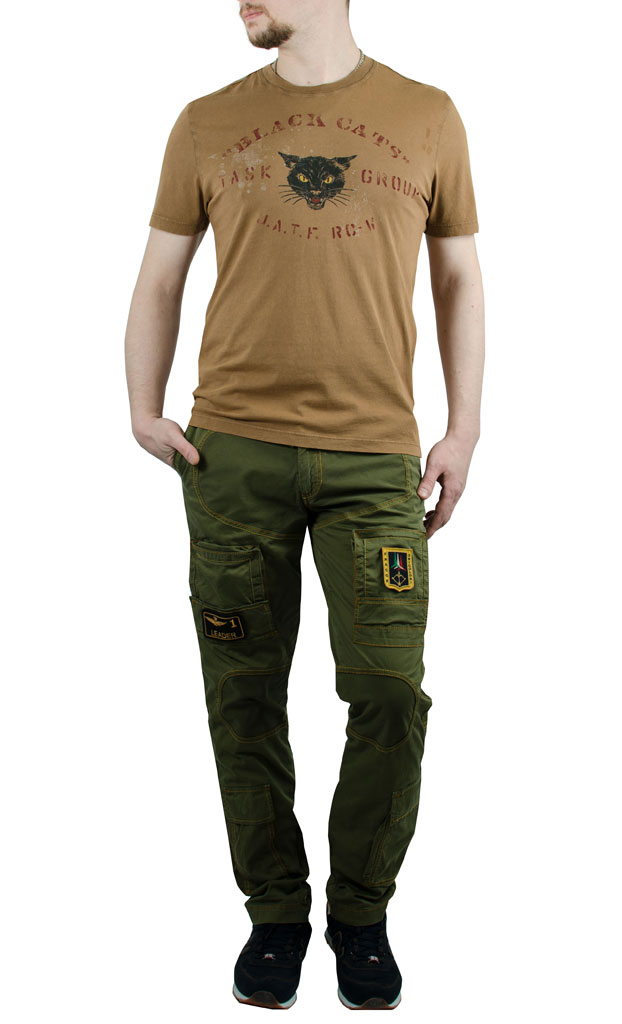 Футболка AERONAUTICA MILITARE marrone chiaro (TS 1396) 