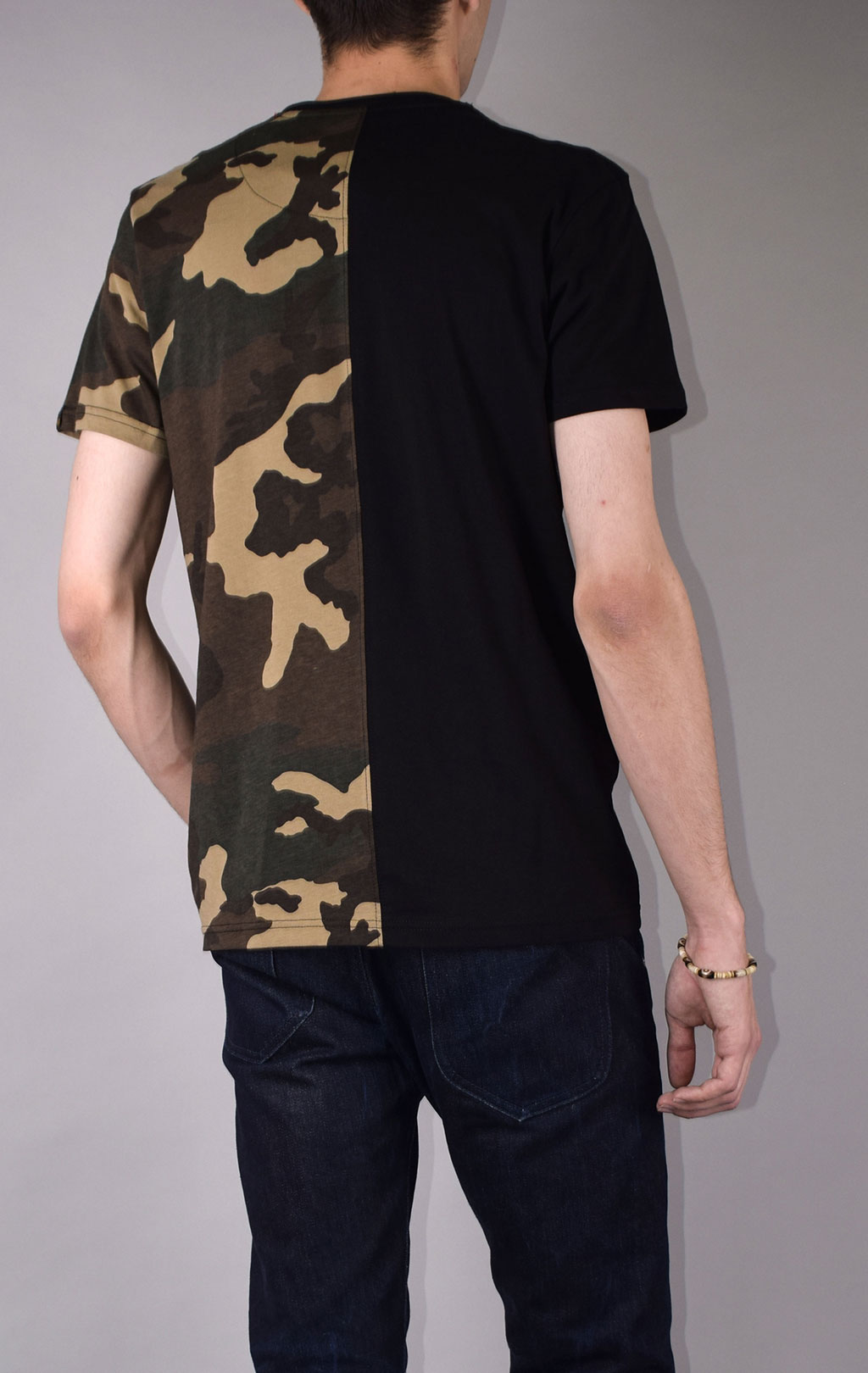 Футболка ALPHA INDUSTRIES CAMO HALF T camo woodland 65 