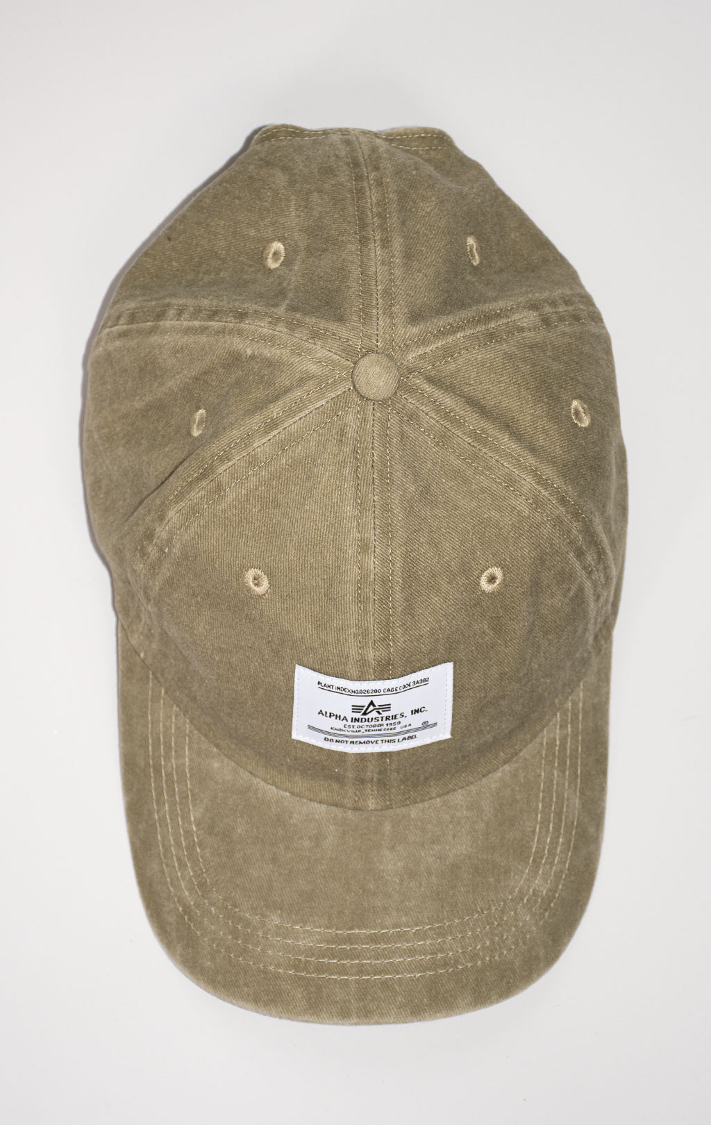 Бейсболка ALPHA INDUSTRIES BATTLEWASH CAP SS 24 olive 