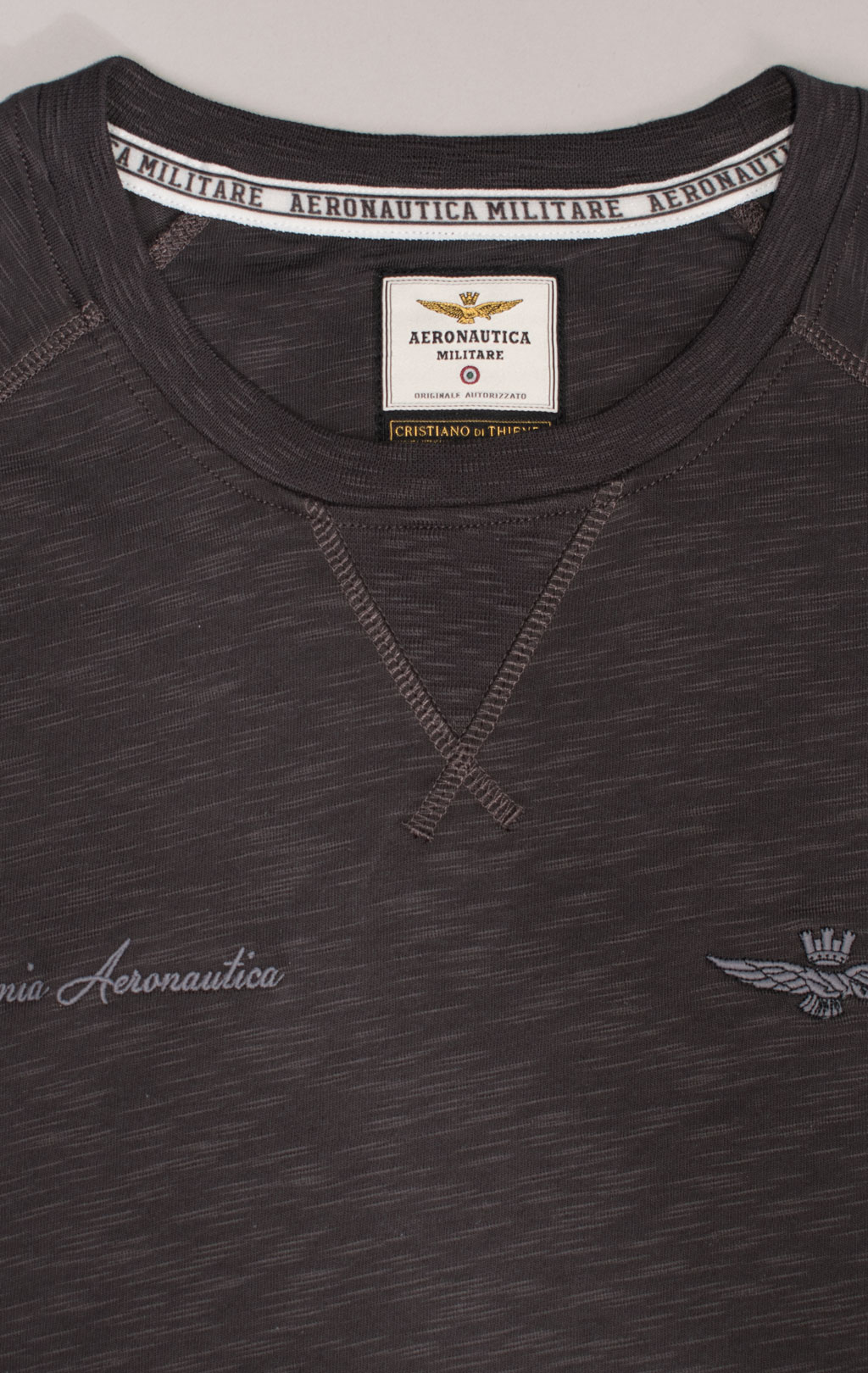 Футболка AERONAUTICA MILITARE SS 24/TR anthracite grey (TS 2199) 