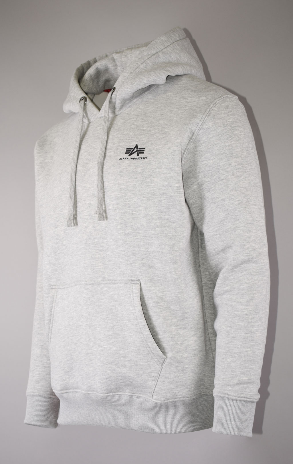 Толстовка ALPHA INDUSTRIES BASIC HOODY SMALL LOGO grey heather 