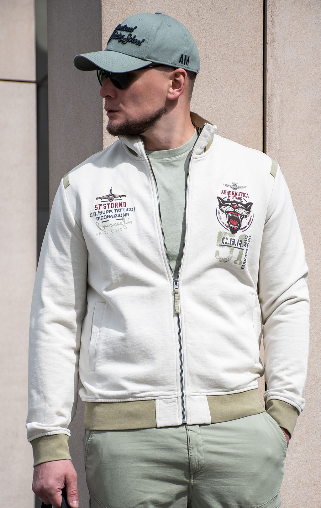 Олимпийка AERONAUTICA MILITARE SS 24 m/TR dark ice (FE 1881) 