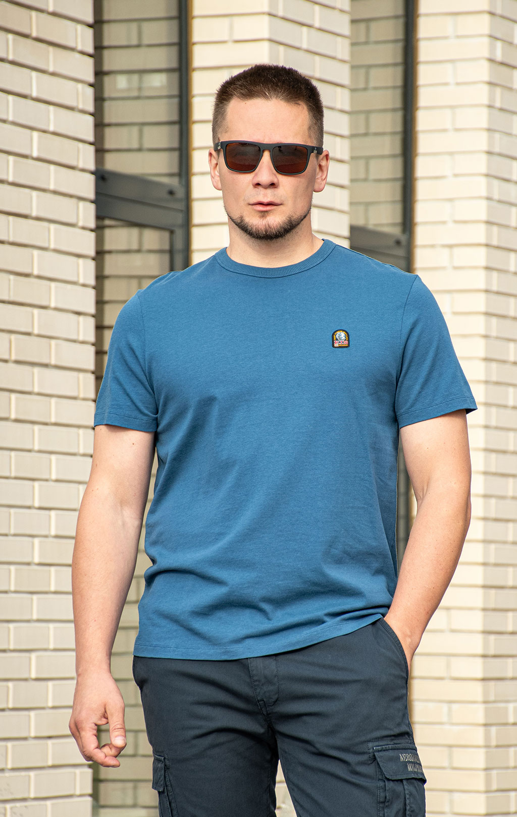 Футболка PARAJUMPERS ELIO TEE SS 26 true blue 