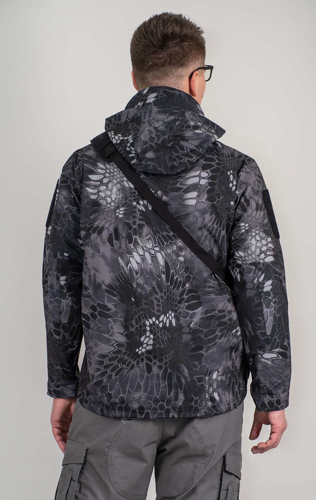 Куртка с капюшоном SABADO-PAVE HAWK HARD SHELL black python k-1407 