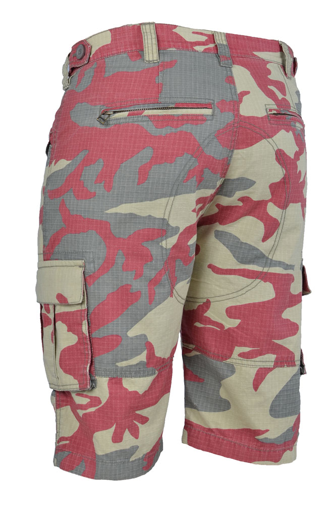 Шорты ALPHA INDUSTRIES PATROL olive/red camo 