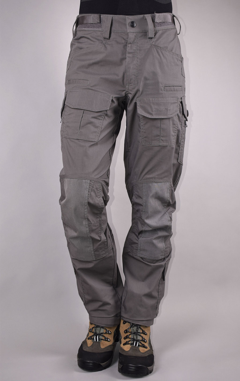 Брюки тактические Pentagon WOLF big size хлопок35%/полиэстер65% Rip-Stop stretch grey wolf 05031 