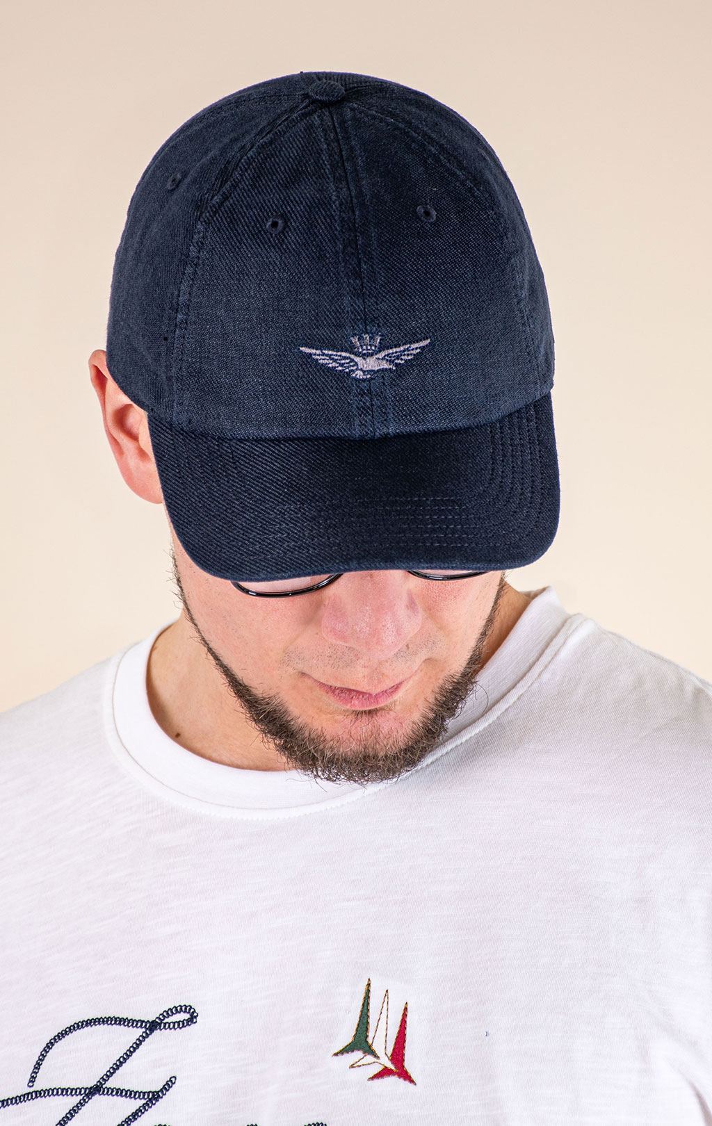 Бейсболка AERONAUTICA MILITARE SS 26/CN blue navy (HA 1245) 