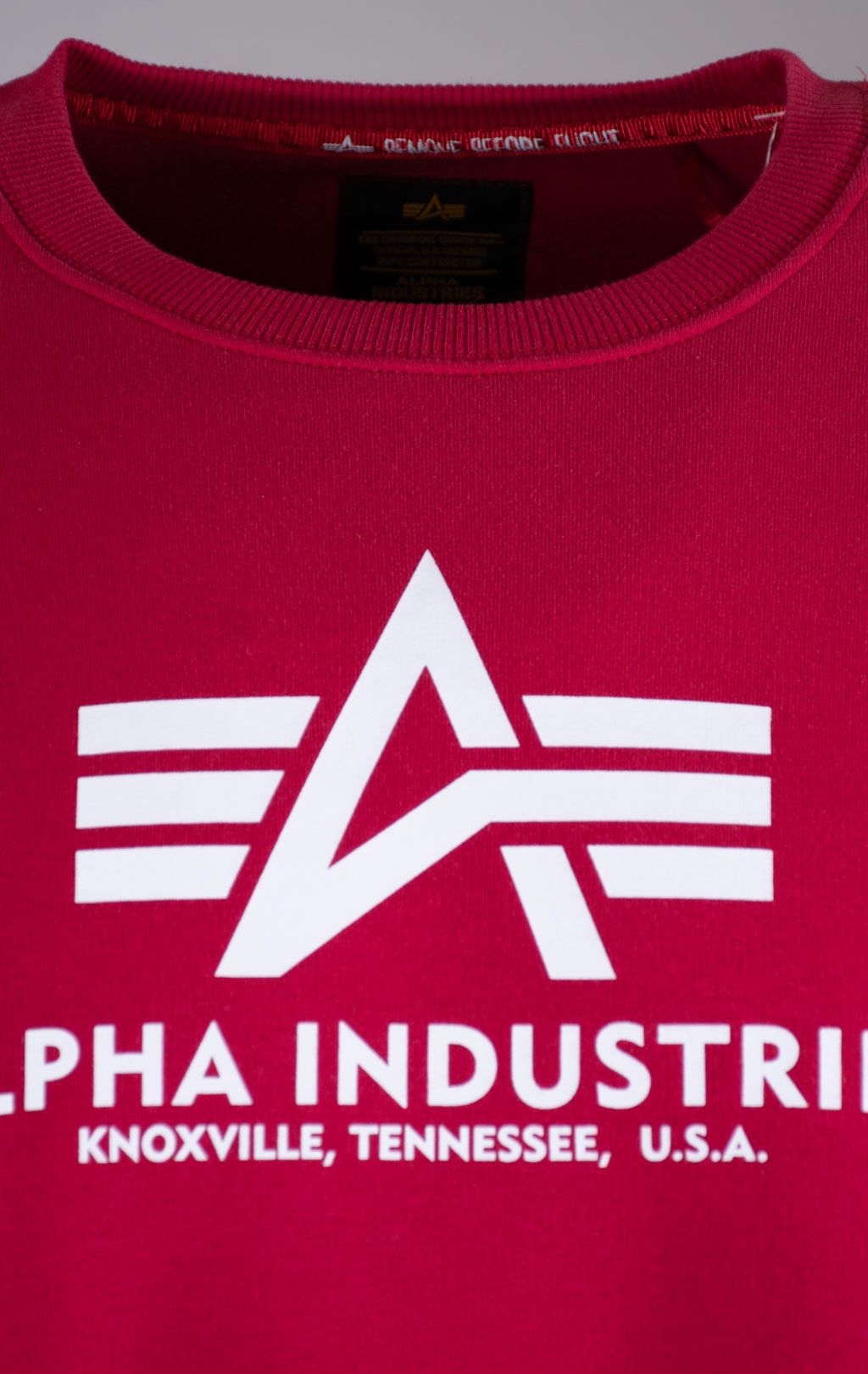 Свитшот ALPHA INDUSTRIES BASIC SWEATER rbf red 