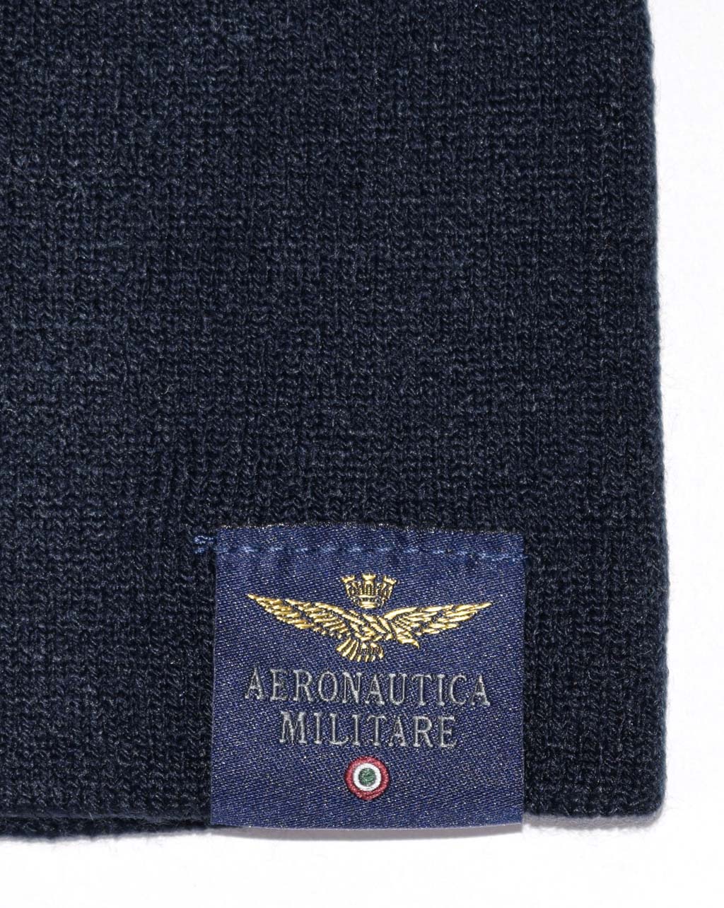 Шапка вязаная AERONAUTICA MILITARE FW 21/22/CN blue navy (CU 036) 