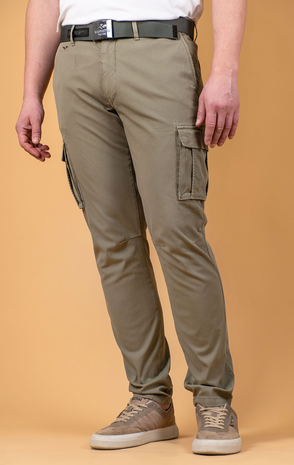 Брюки-карго AERONAUTICA MILITARE big size SS 25 m/AL green (PA 1329) 