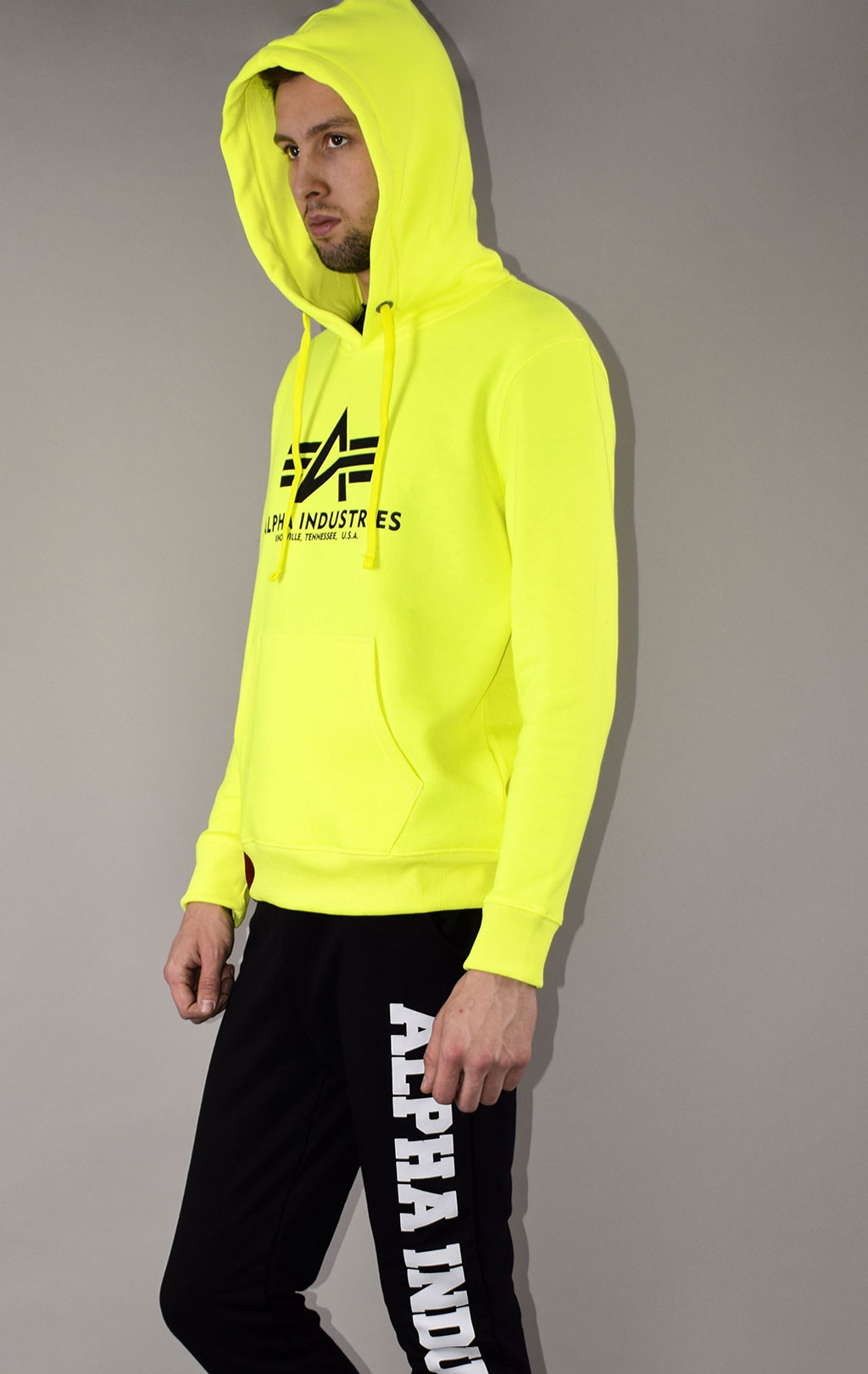 Толстовка ALPHA INDUSTRIES BASIC HOODY NEON neon/yellow 